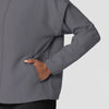 Layers Women's BreezeBreaker Scrub Jacket Pewter back detail