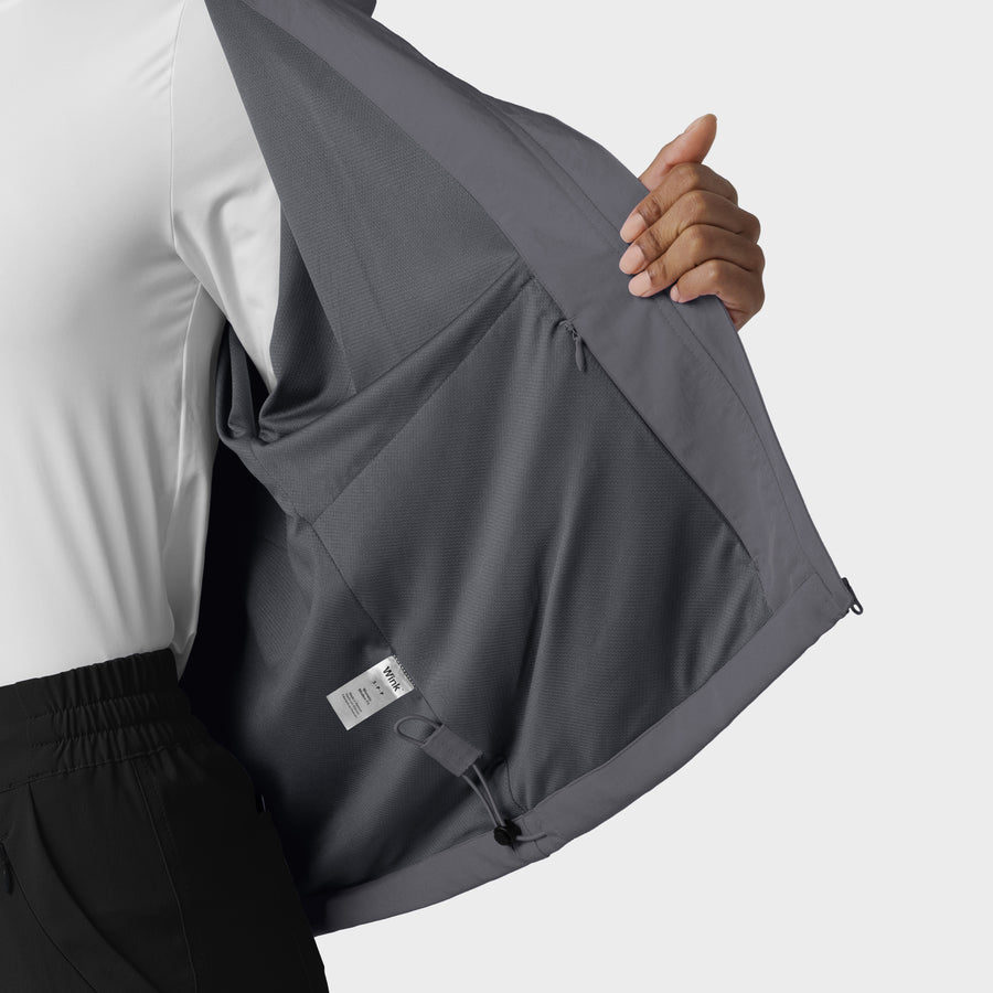 Women's BreezeBreaker Scrub Jacket - Pewter
