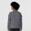 Layers Women's BreezeBreaker Scrub Jacket Pewter back view