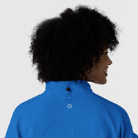 Layers Women's BreezeBreaker Scrub Jacket Royal side detail 1