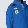 Layers Women's BreezeBreaker Scrub Jacket Royal side detail 2