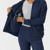 Women's Bomber Scrub Jacket - Navy