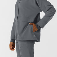 Women's Germs Happen Packable Scrub Jacket - Pewter