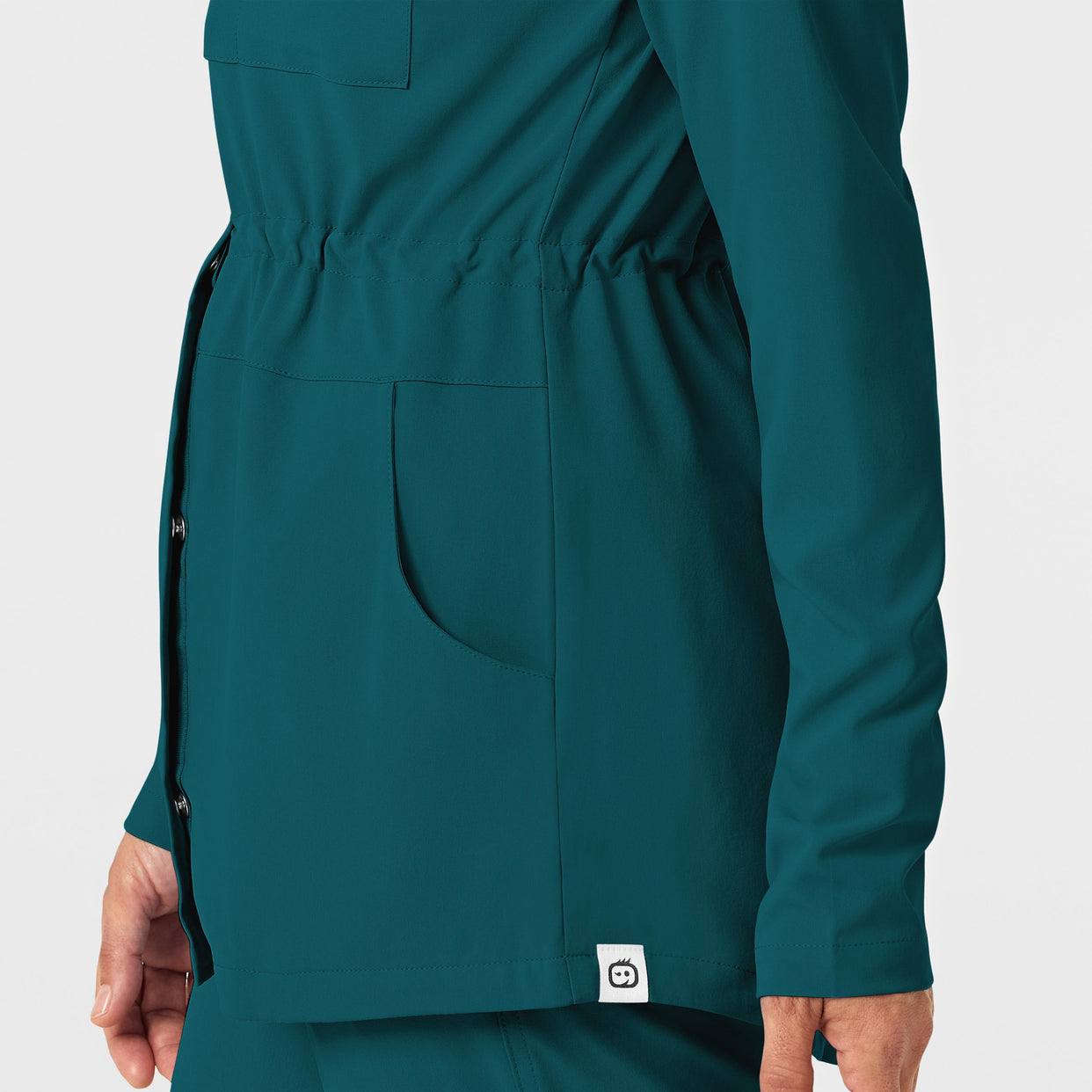 RENEW Women's Convertible Hood Fashion Jacket Caribbean Blue back detail