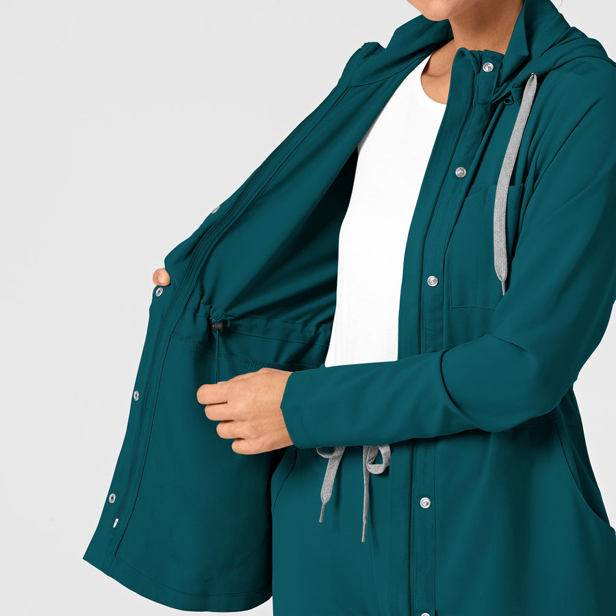 RENEW Women's Convertible Hood Fashion Jacket - Caribbean Blue