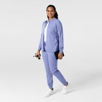 Boundless Women's Warm Up Jacket Ceil Blue full scrub set