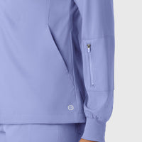 Boundless Women's Warm Up Jacket Ceil Blue side detail 1