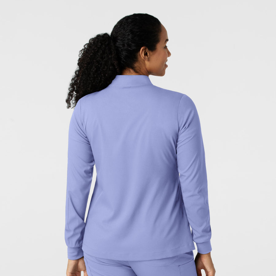 Boundless Women's Warm Up Jacket Ceil Blue back view