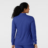 Boundless Women's Warm Up Scrub Jacket Galaxy Blue back view