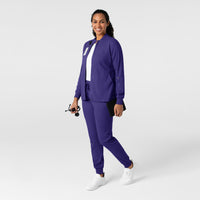 Boundless Women's Warm Up Jacket Grape full scrub set