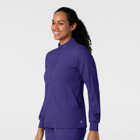 Boundless Women's Warm Up Jacket Grape side view