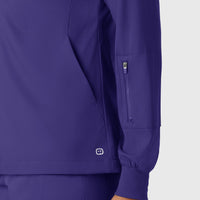 Boundless Women's Warm Up Jacket Grape side detail 1