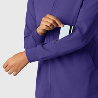 Boundless Women's Warm Up Jacket Grape side detail 2