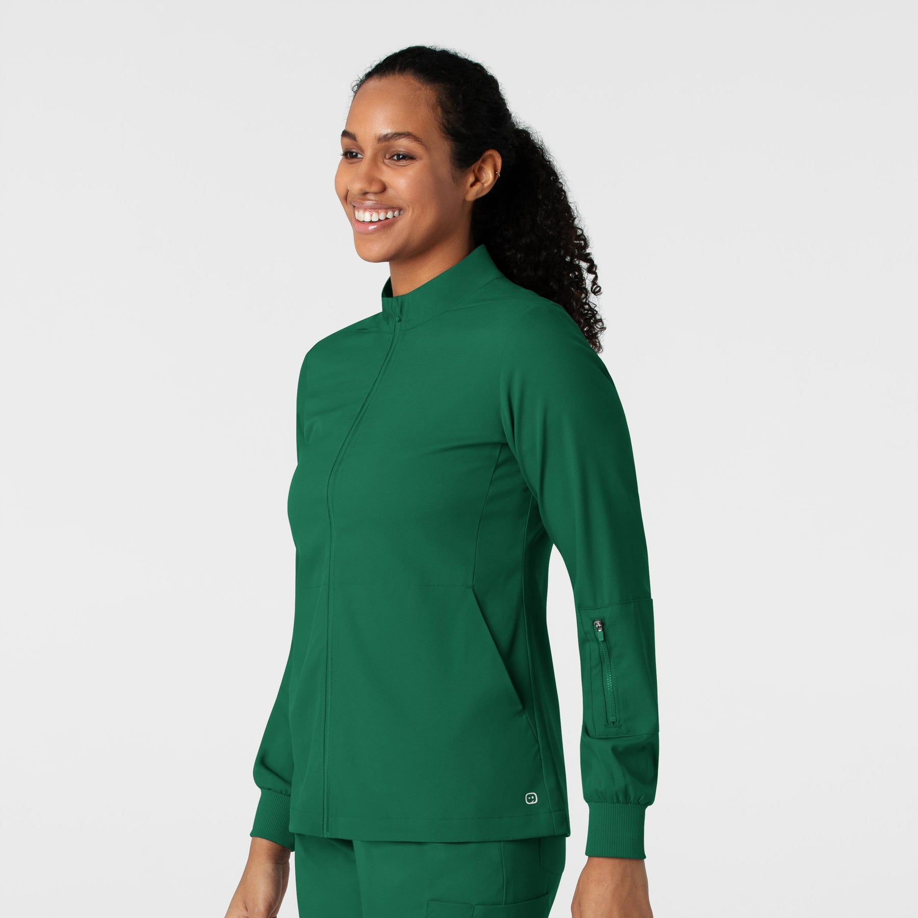 Boundless Women's Warm Up Jacket Hunter side view
