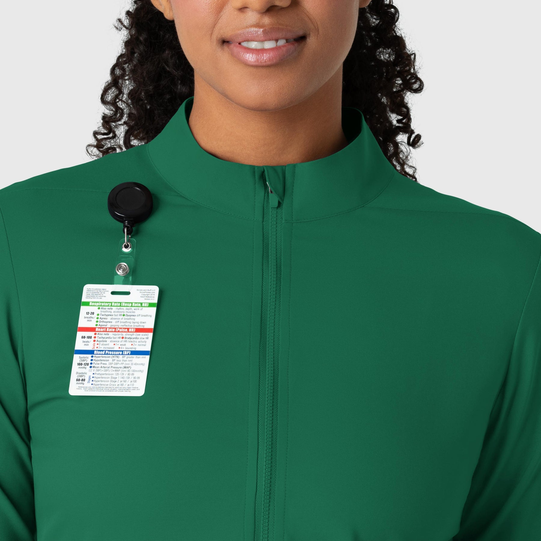 Boundless Women's Warm Up Jacket Hunter front detail