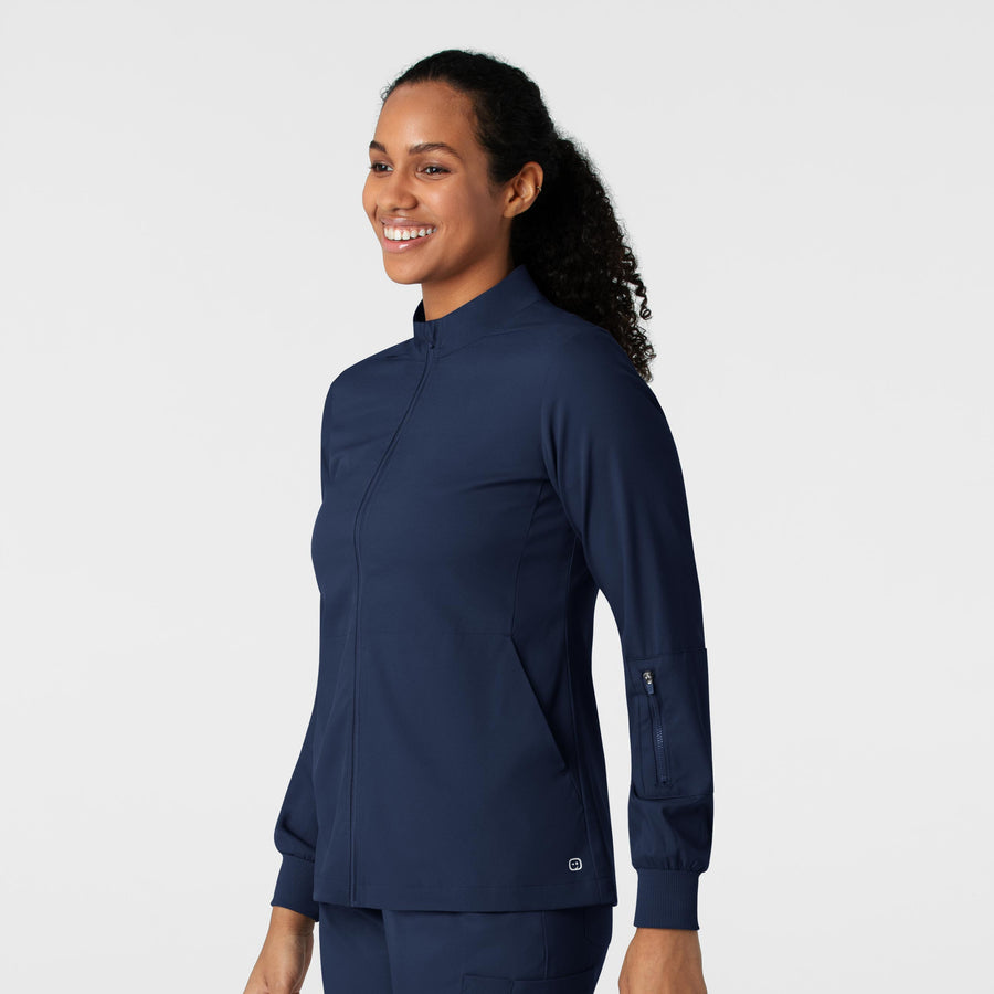 Boundless Women's Warm Up Jacket Navy side view