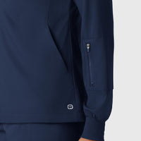 Boundless Women's Warm Up Jacket Navy side detail 1