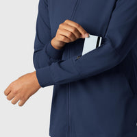 Boundless Women's Warm Up Jacket Navy side detail 2