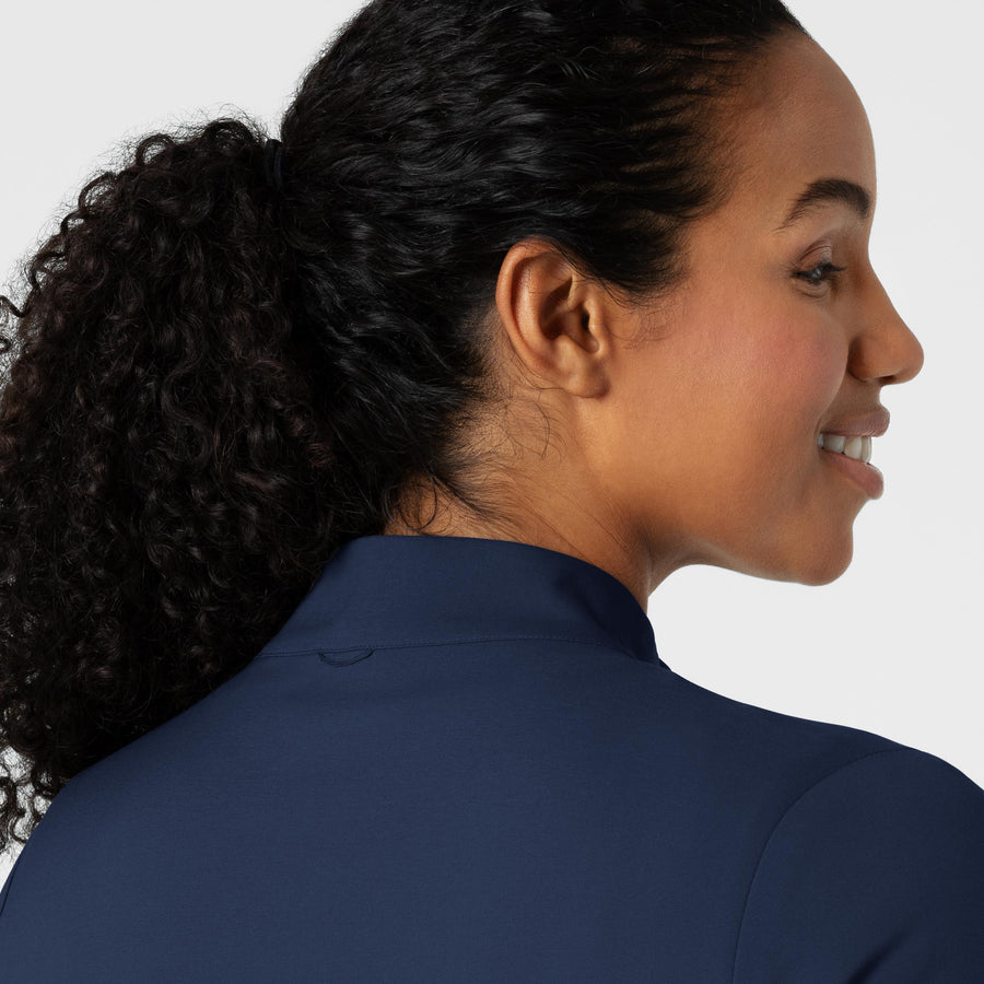 Boundless Women's Warm Up Jacket Navy back detail