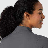 Boundless Women's Warm Up Jacket Pewter back detail