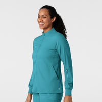 Boundless Women's Warm Up Jacket Teal side view