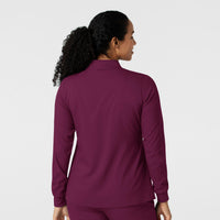 Boundless Women's Warm Up Jacket Wine back view