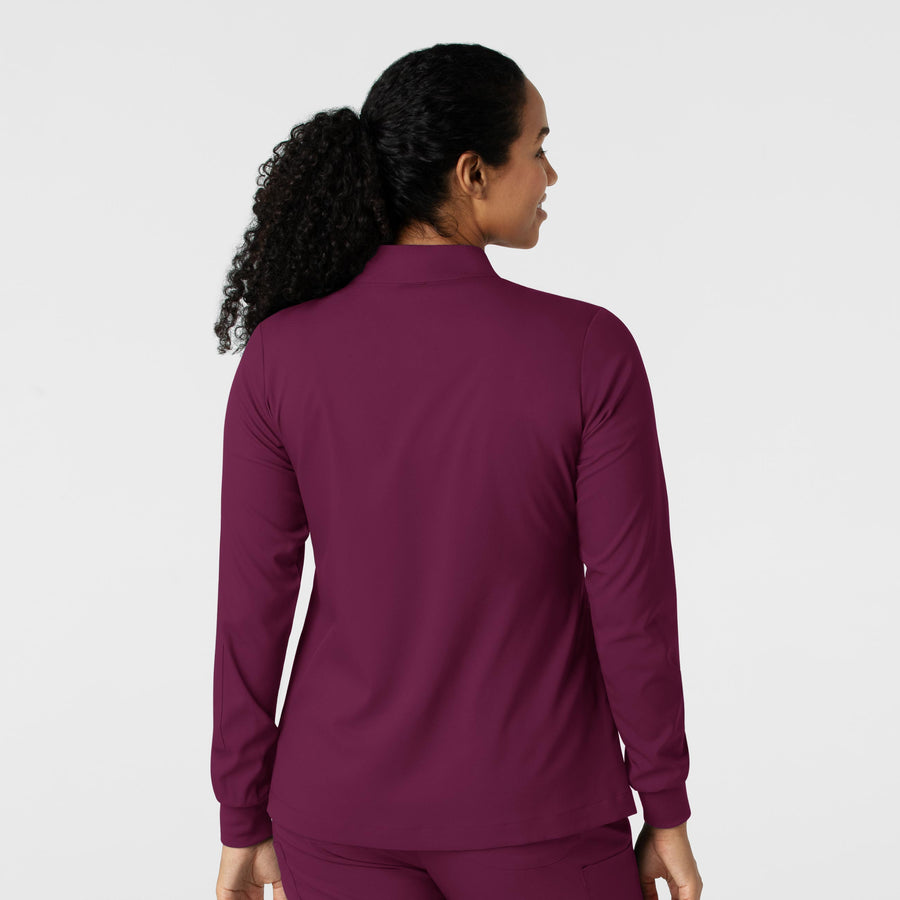 Boundless Women's Warm Up Jacket Wine back view