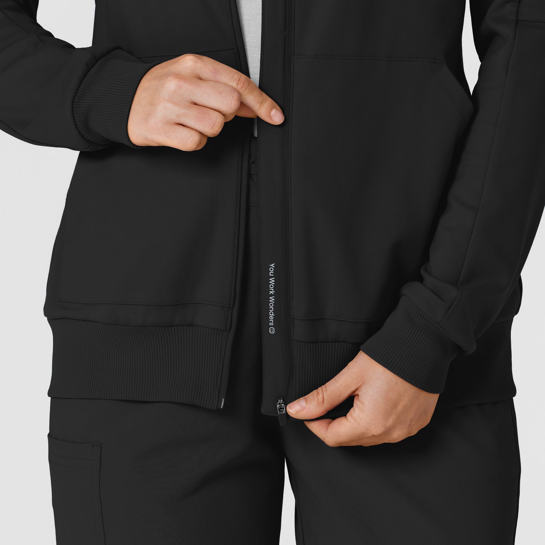 RENEW Knit Women’s Zip Hoodie - Black