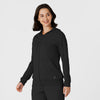 RENEW Knit Women’s Zip Hoodie Black side view