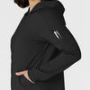 RENEW Knit Women’s Zip Hoodie Black back detail