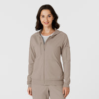 RENEW Knit Women’s Zip Scrub Hoodie Haze