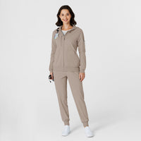RENEW Knit Women’s Zip Hoodie Haze full scrub set