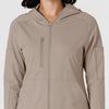 RENEW Knit Women’s Zip Hoodie Haze front detail