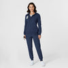 RENEW Knit Women’s Zip Hoodie Navy full scrub set