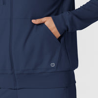 RENEW Knit Women’s Zip Hoodie - Navy