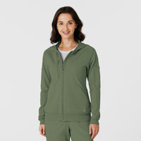 RENEW Knit Women’s Zip Hoodie Olive
