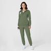 RENEW Knit Women’s Zip Hoodie Olive full scrub set