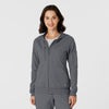 RENEW Knit Women’s Zip Scrub Hoodie Pewter