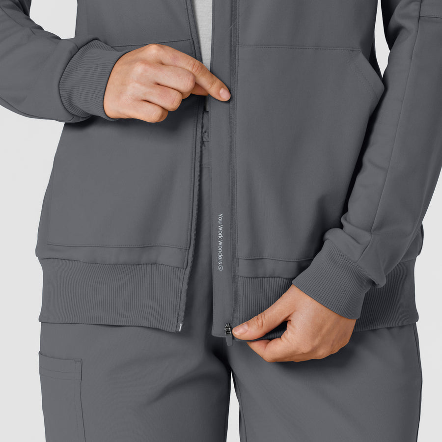 RENEW Knit Women’s Zip Hoodie - Pewter