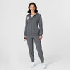 RENEW Knit Women’s Zip Hoodie Pewter full scrub set