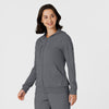 RENEW Knit Women’s Zip Hoodie Pewter side view