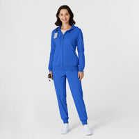 RENEW Knit Women’s Zip Hoodie Royal full scrub set