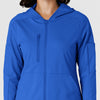 RENEW Knit Women’s Zip Hoodie Royal front detail