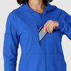RENEW Knit Women’s Zip Hoodie Royal hemline detail