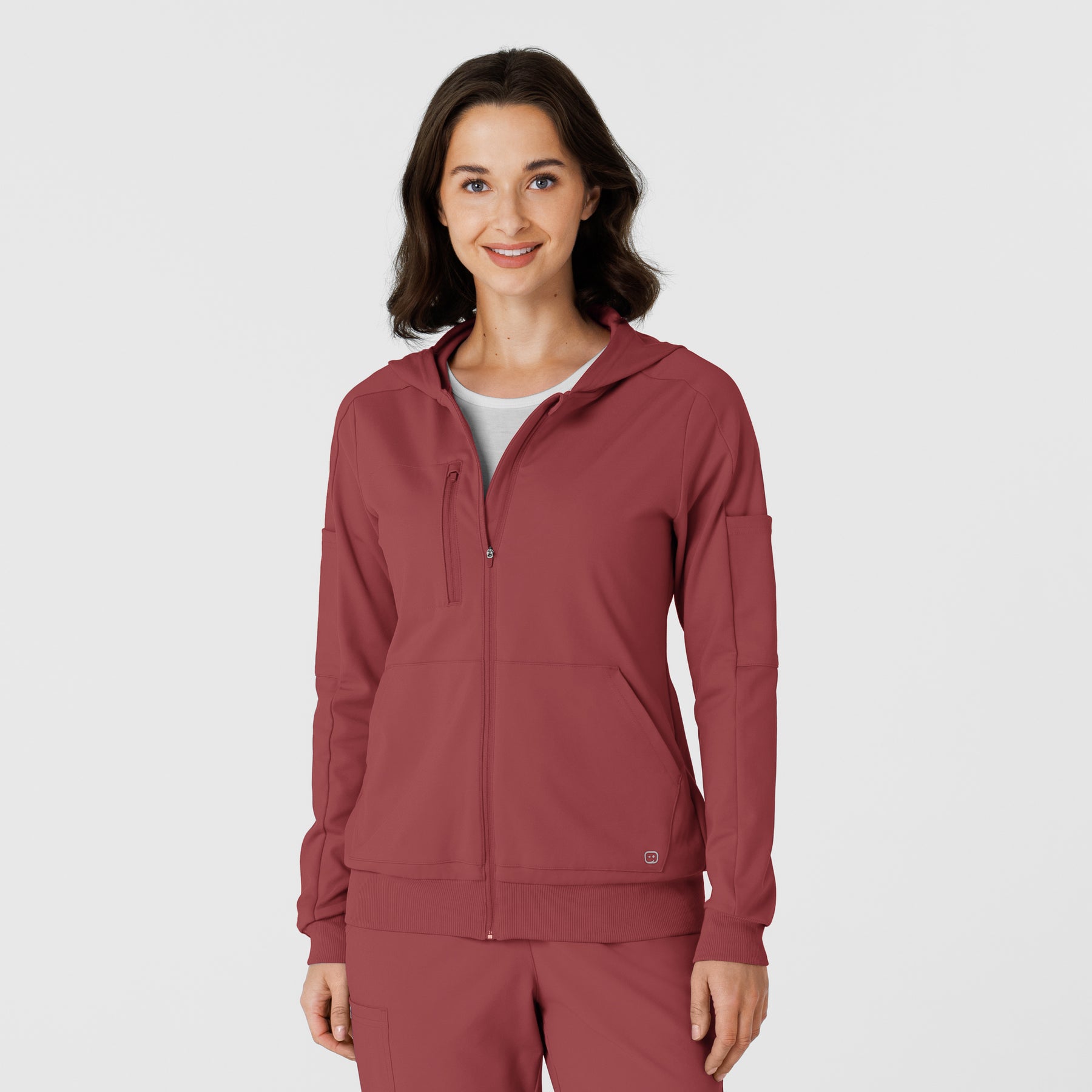 RENEW Knit Women’s Zip Hoodie Ruby