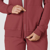 RENEW Knit Women’s Zip Hoodie - Ruby