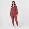 RENEW Knit Women’s Zip Hoodie Ruby full scrub set