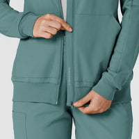 RENEW Knit Women’s Zip Hoodie - Vintage Teal