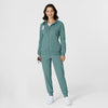 RENEW Knit Women’s Zip Hoodie Vintage Teal full scrub set