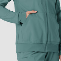 RENEW Knit Women’s Zip Hoodie - Vintage Teal